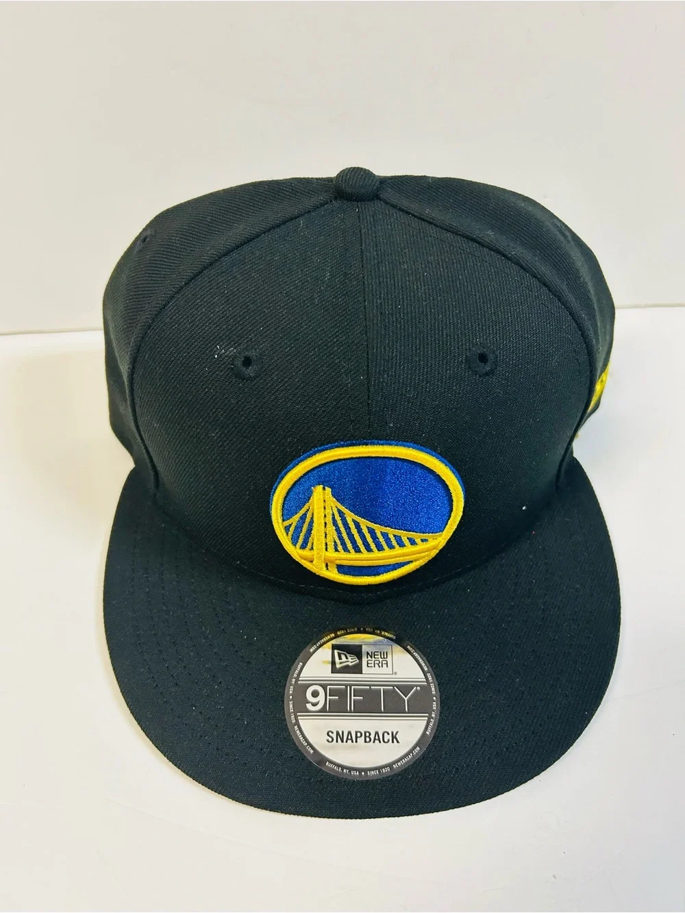 New Era Black and Yellow Golden State Snapback Hat